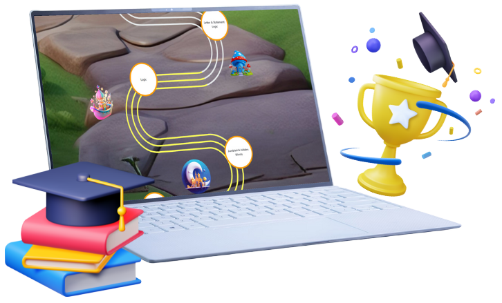 a mockup of tutorselevenplus journey